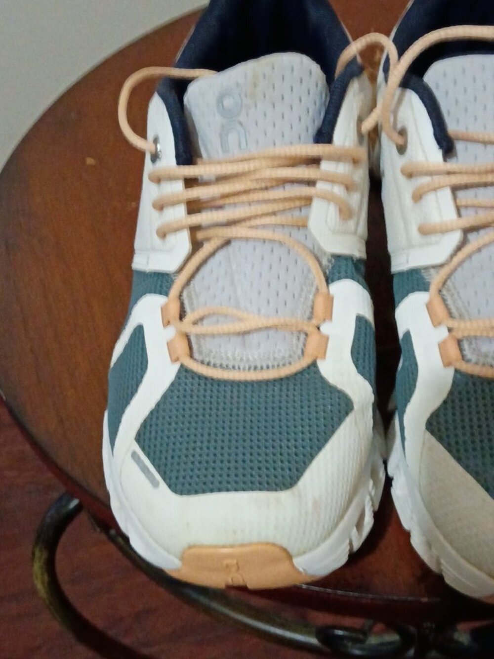 On Running Cloud 5 Push 69.98856 Womens W6 Athletic Shoes White Cobble Sneakers - Picture 6 of 14